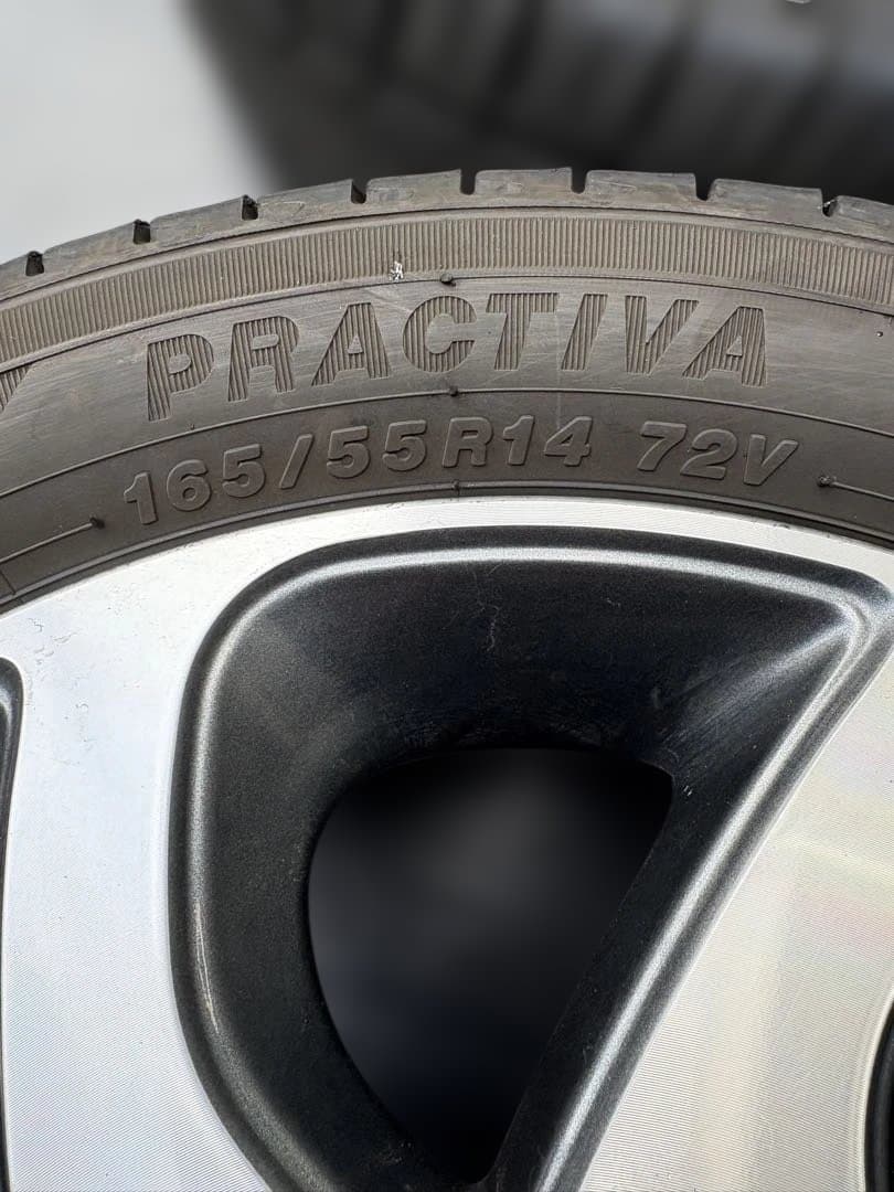 オススメ‼️スズキ純正14インチ 4.5J 23年165/55R14 4本セット⛰️