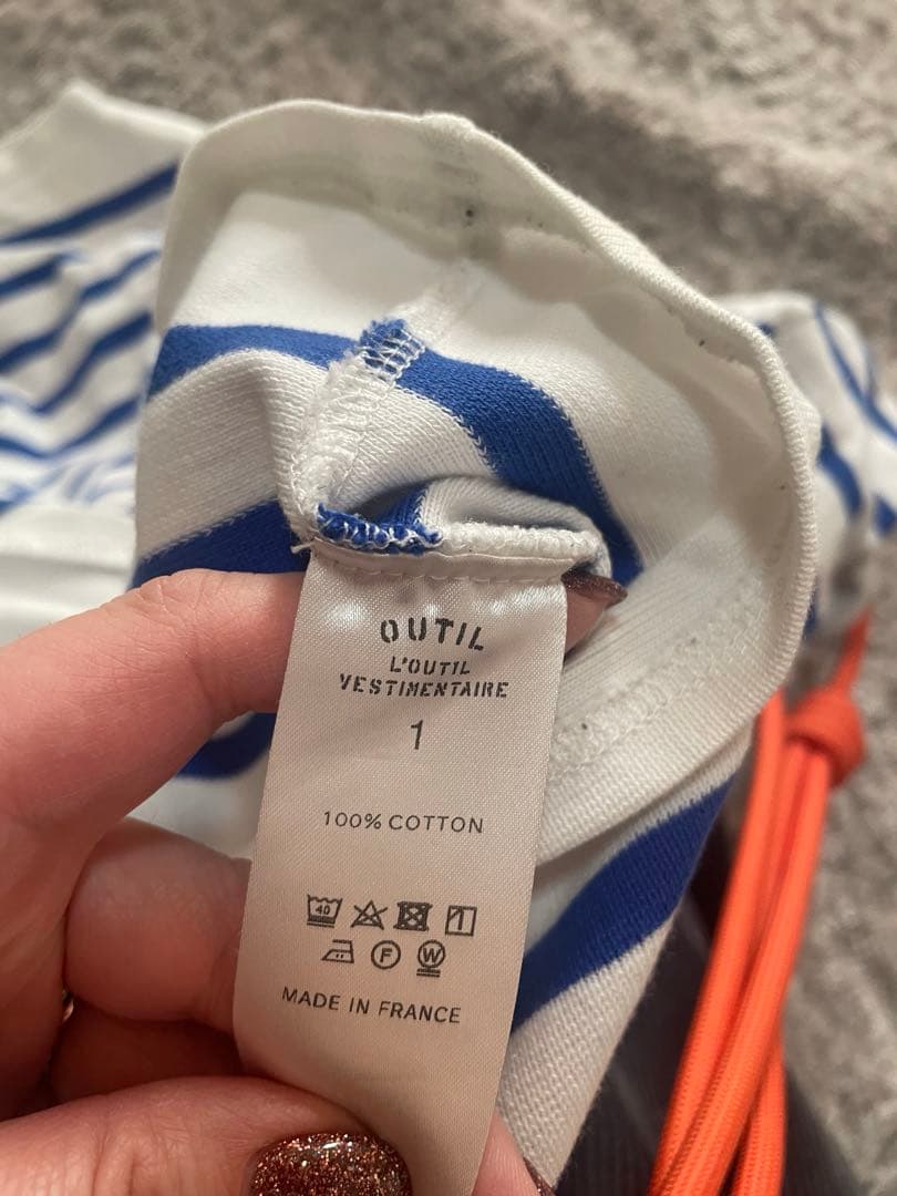 バスクシャツ outilボーダー　サイズ1