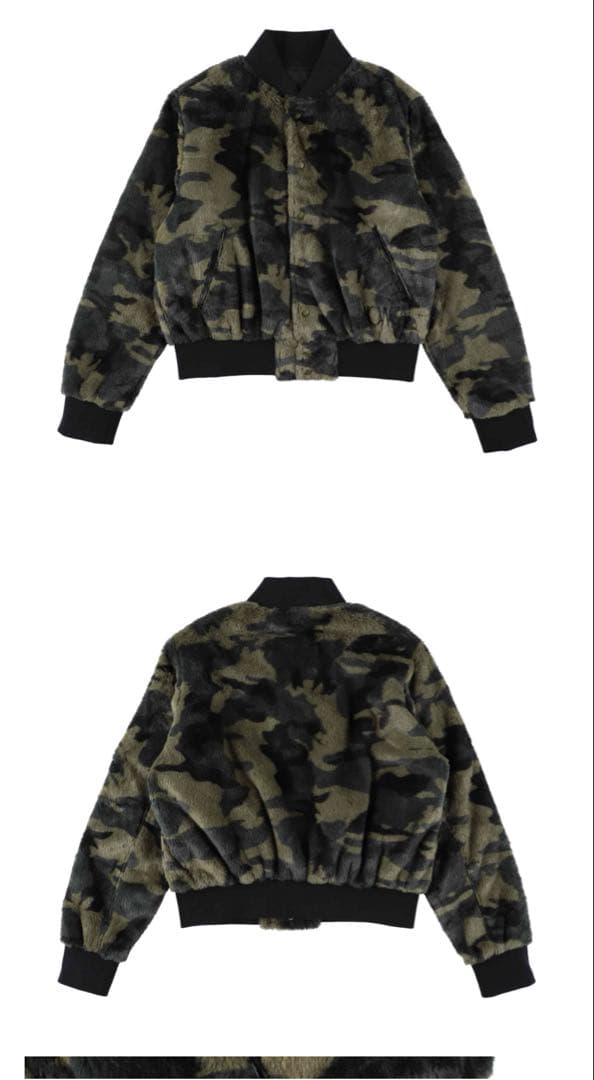 【美品】KOWGA CAMO FUR STADIUM JACKET