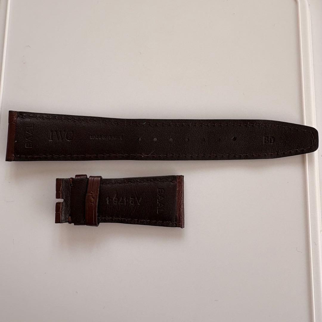IWC ライトブラウン　レザーベルト