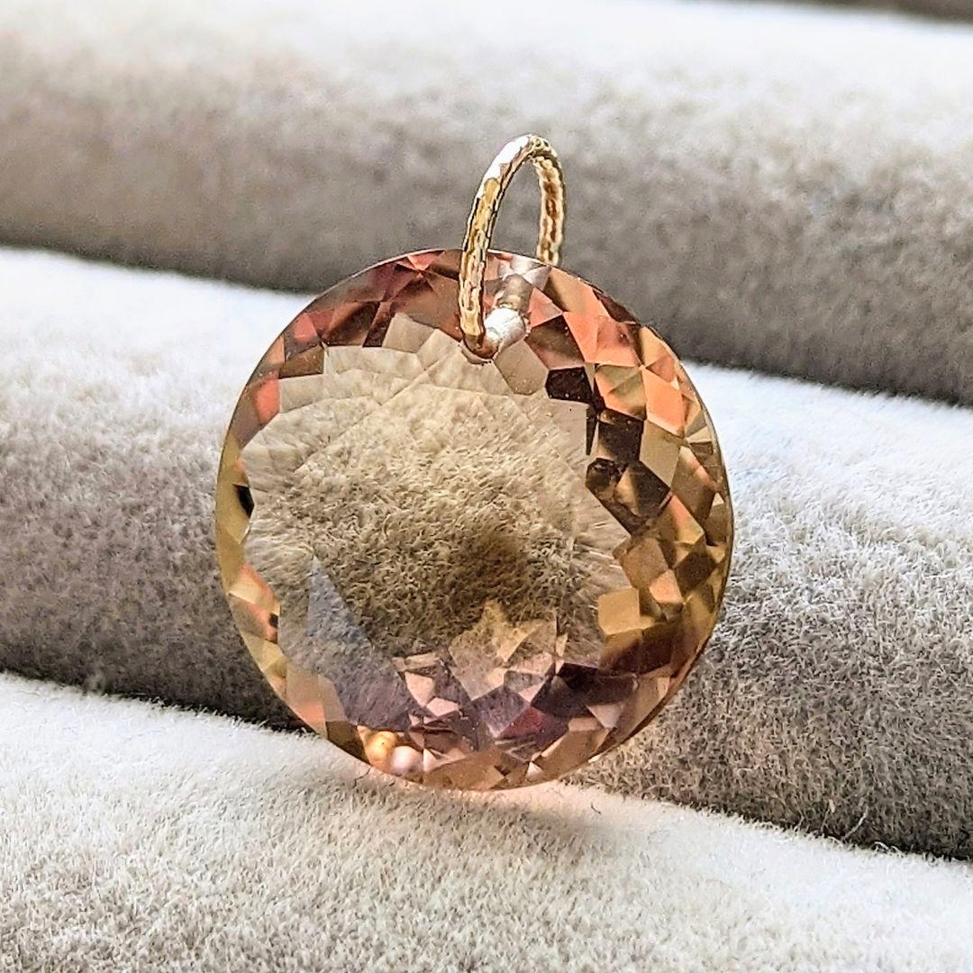 ♢マロコ♢K18 大粒アメトリン 7.25ct ネックレスチャーム