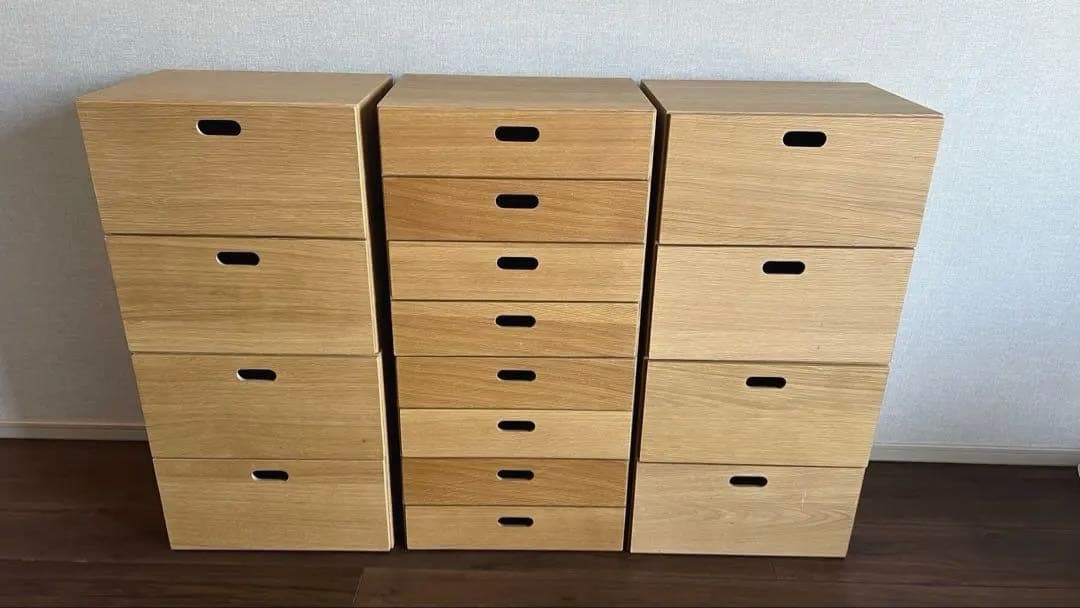 ①きっさこさん専用　MUJI 無印　スタッキングチェスト　4点セット