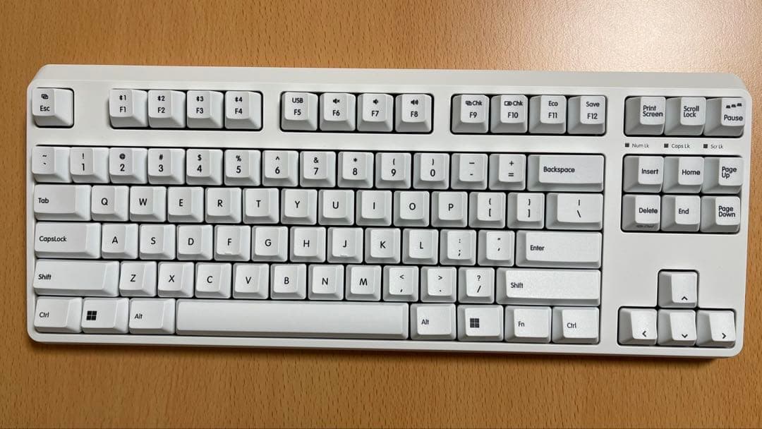 【ほぼ新品】REALFORCE R4 英語45gテンキーレス白 R4HD21