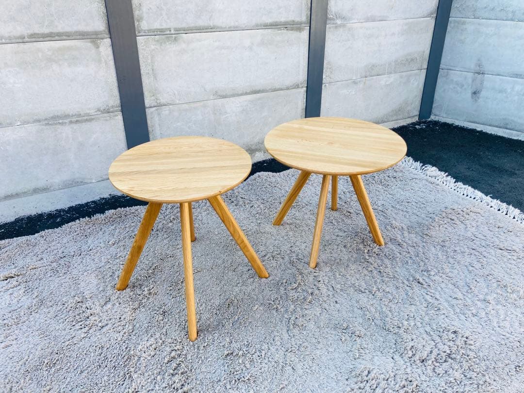 k1030-06★ニトリ ネストテーブル 2個セット サイドテーブル 家具