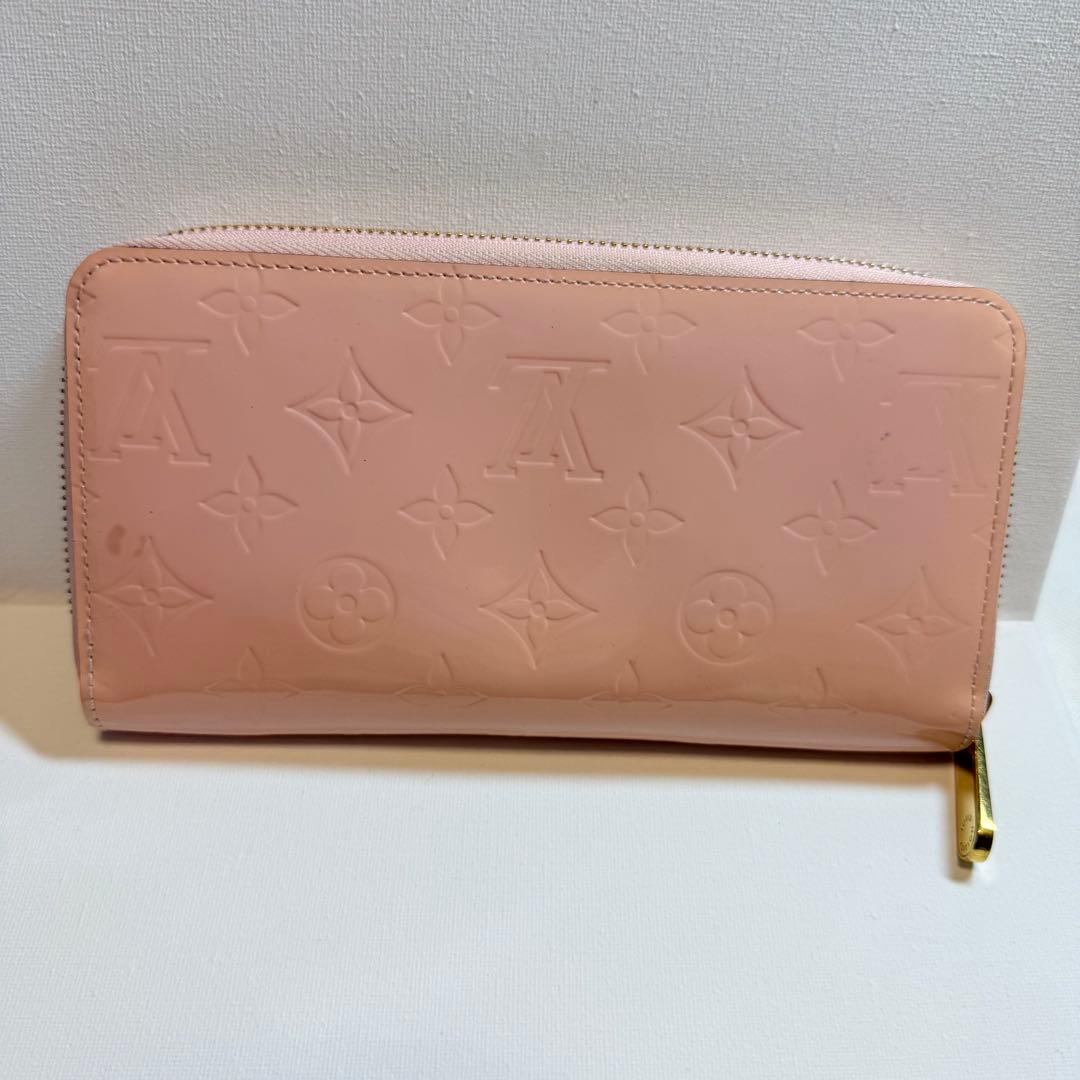 ルイヴィトン　Louis Vuitton ヴェルニ　ピンク エナメル 長財布