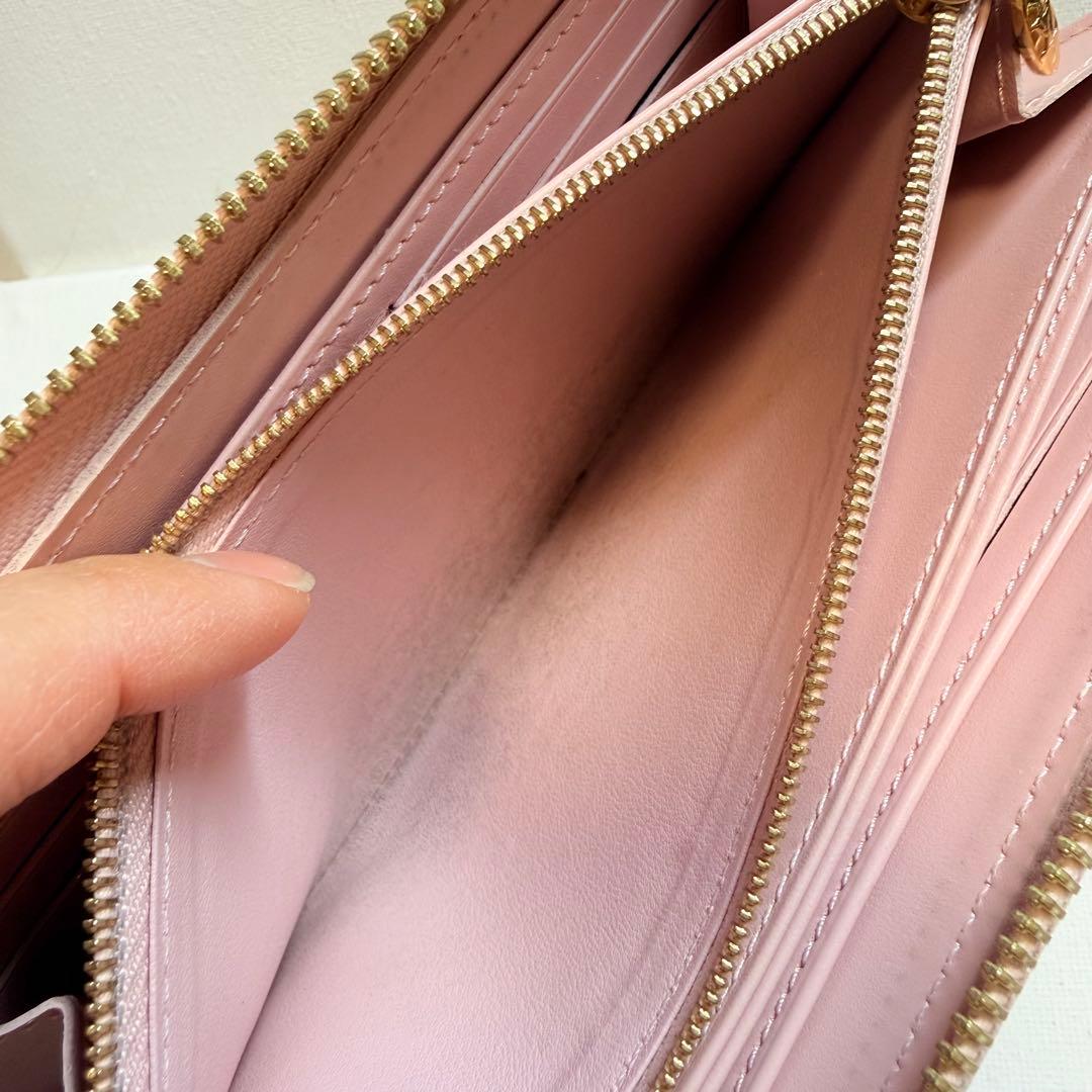ルイヴィトン　Louis Vuitton ヴェルニ　ピンク エナメル 長財布