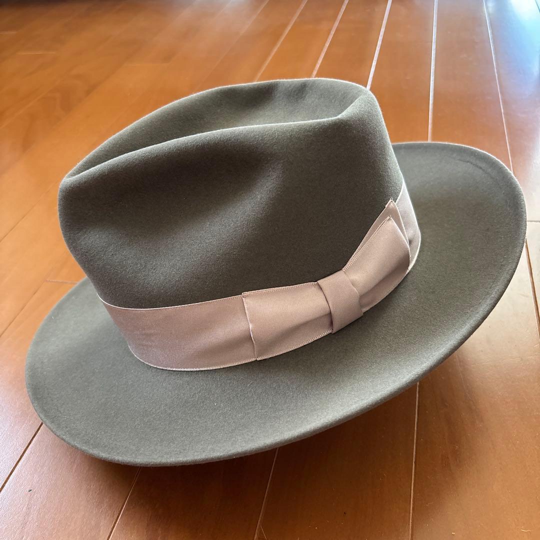 LEE コメンテーターハット40年代〜50年代　59センチ　ジョニーデップ