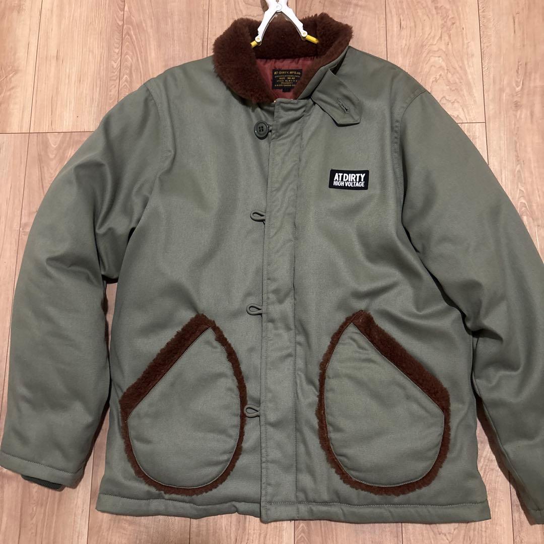 AT-DIRTY デッキジャケット　カーキ
