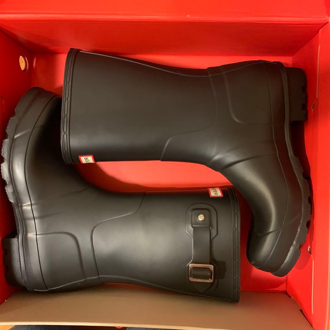 HUNTER オリジナルショートブーツ　ブラック　メンズ