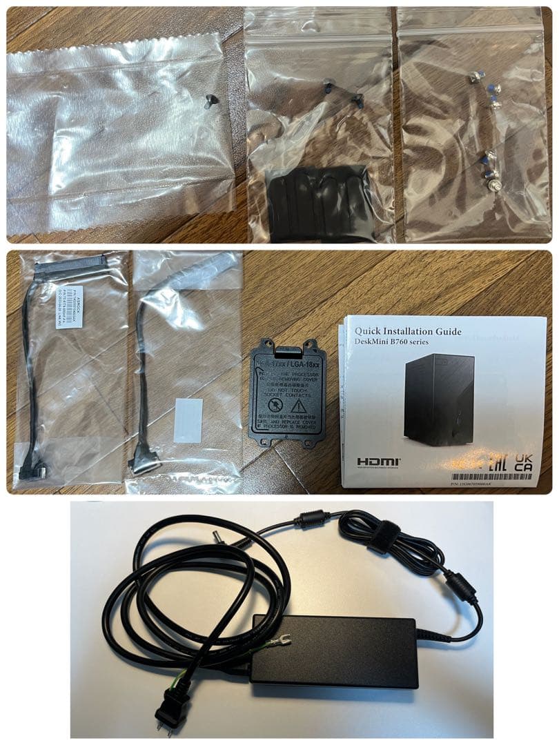 ミニPC DeskMini B760 i5 12400 32GB 1TB Win11Pro