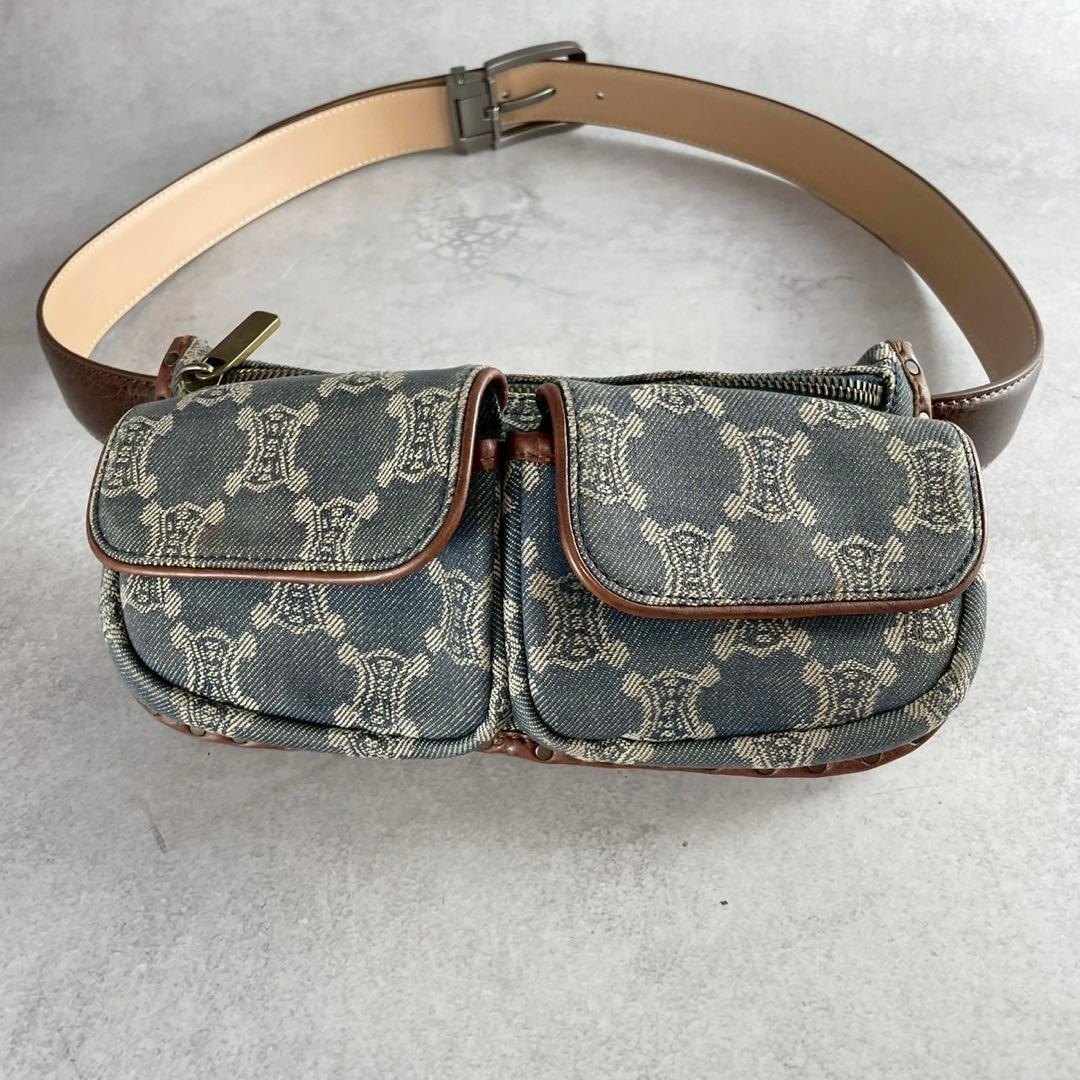 美品 ✨ CELINE ウエストバック デニム パリマカダム