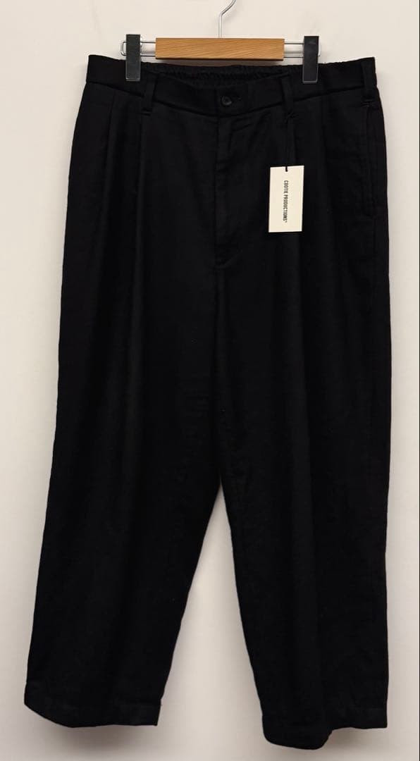 美品 24AW COOTIE クーティー カシミアウール ２タックパンツ M