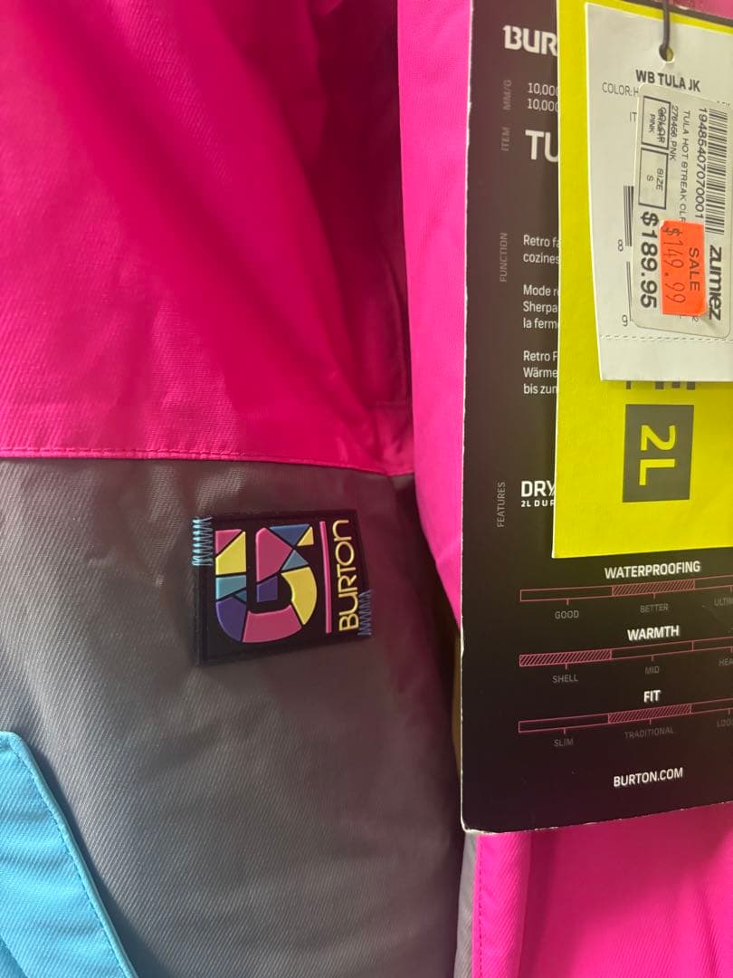 BURTON レディース　S スノーボードウェア　スノボウェア　バートン　新品