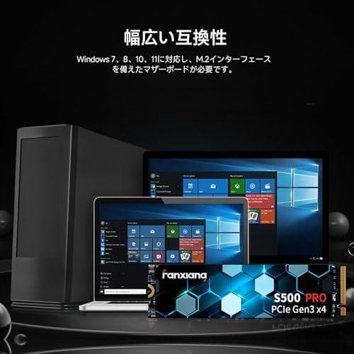 内蔵型SSD fanxiang SSD 256GB NVMe PCIe Gen3.0x4 2m