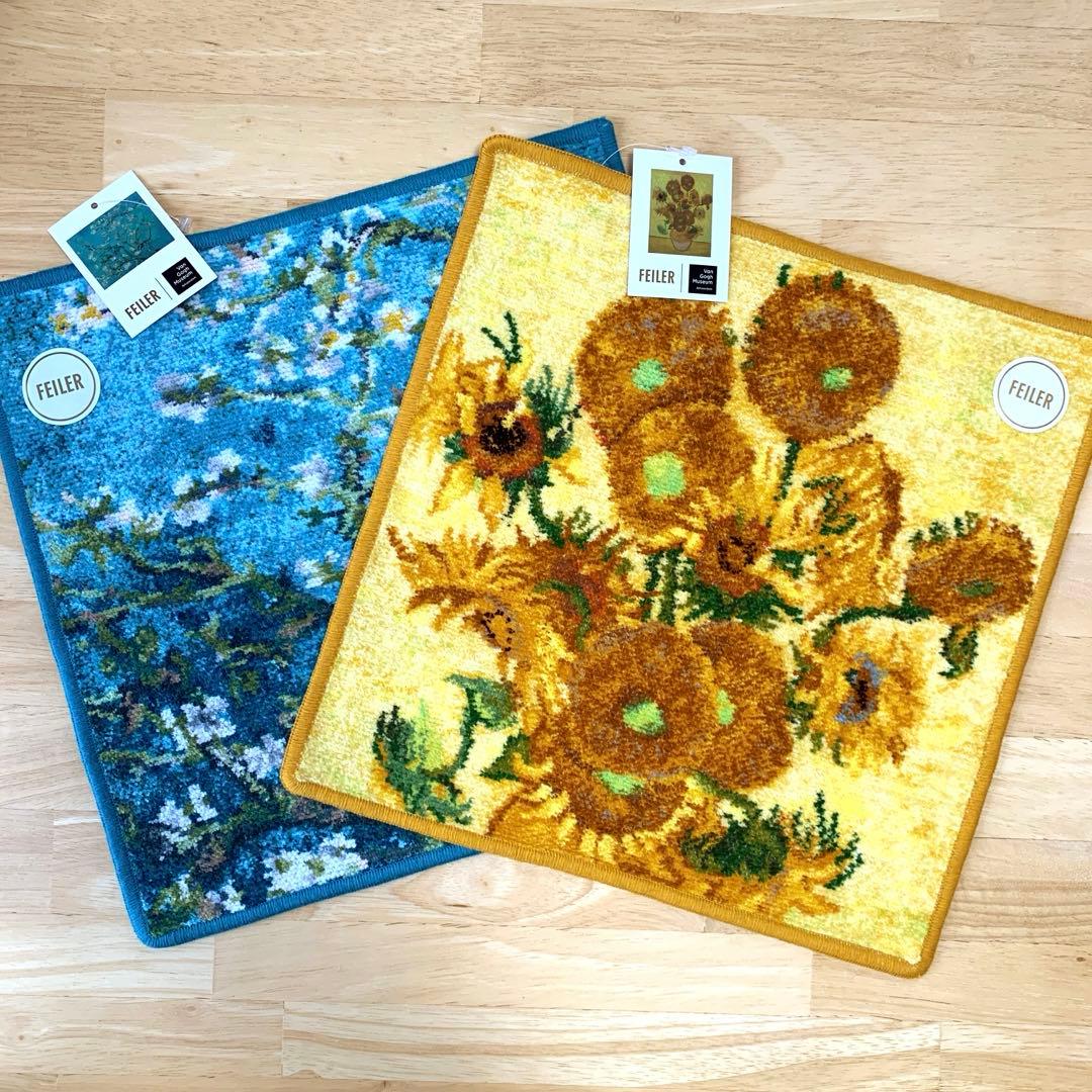 新品未使用 FEILER フェイラー　ゴッホ　ハンカチ 2枚セット