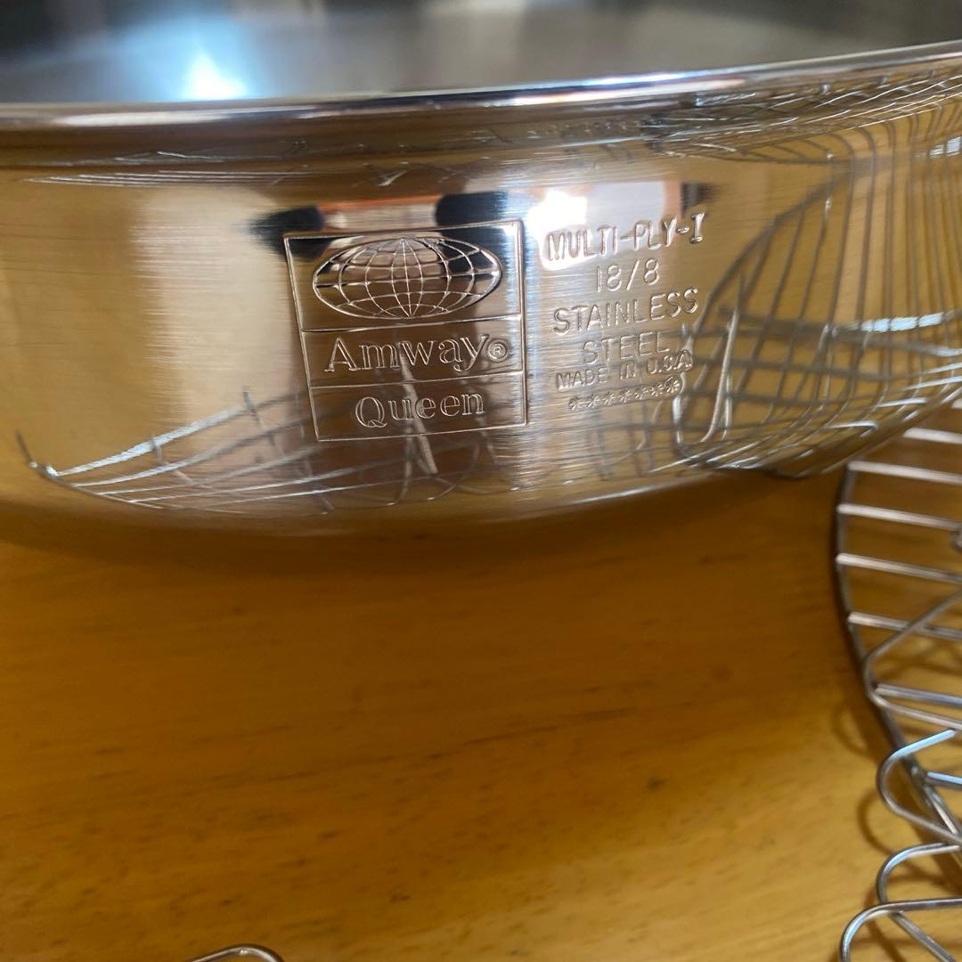 【美品】アムウェイ クィーン 両手鍋 備品付き 箱無し