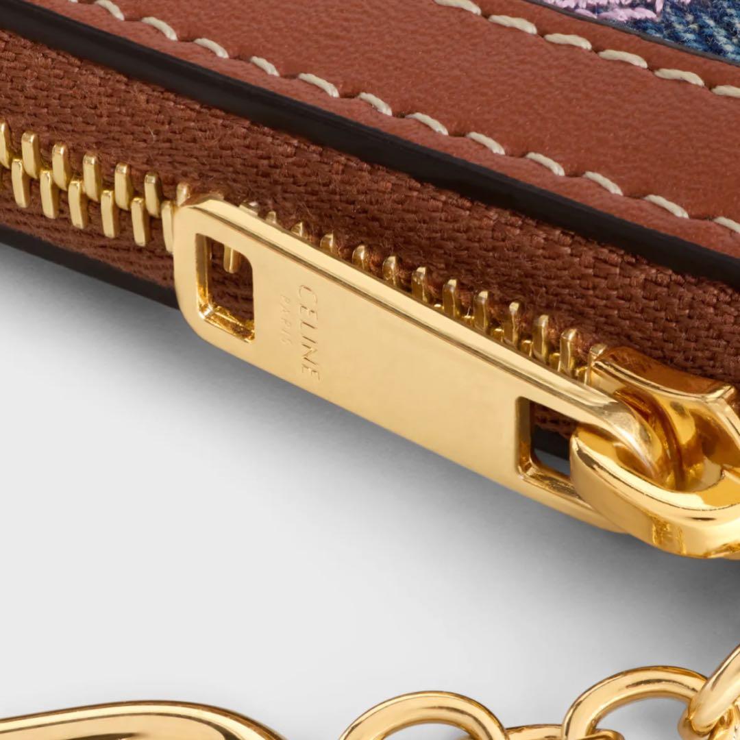 新品未使用！CELINE セリーヌ ケース 刺繍入りデニム