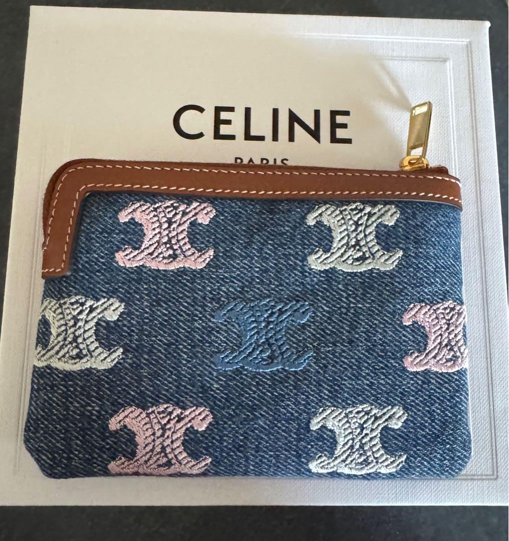 新品未使用！CELINE セリーヌ ケース 刺繍入りデニム