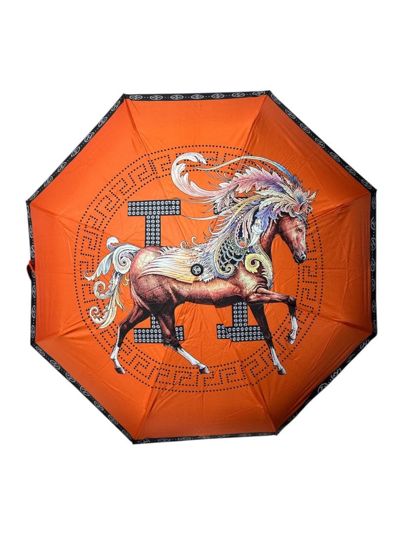 小物 H Design umbrella w/ a horse background