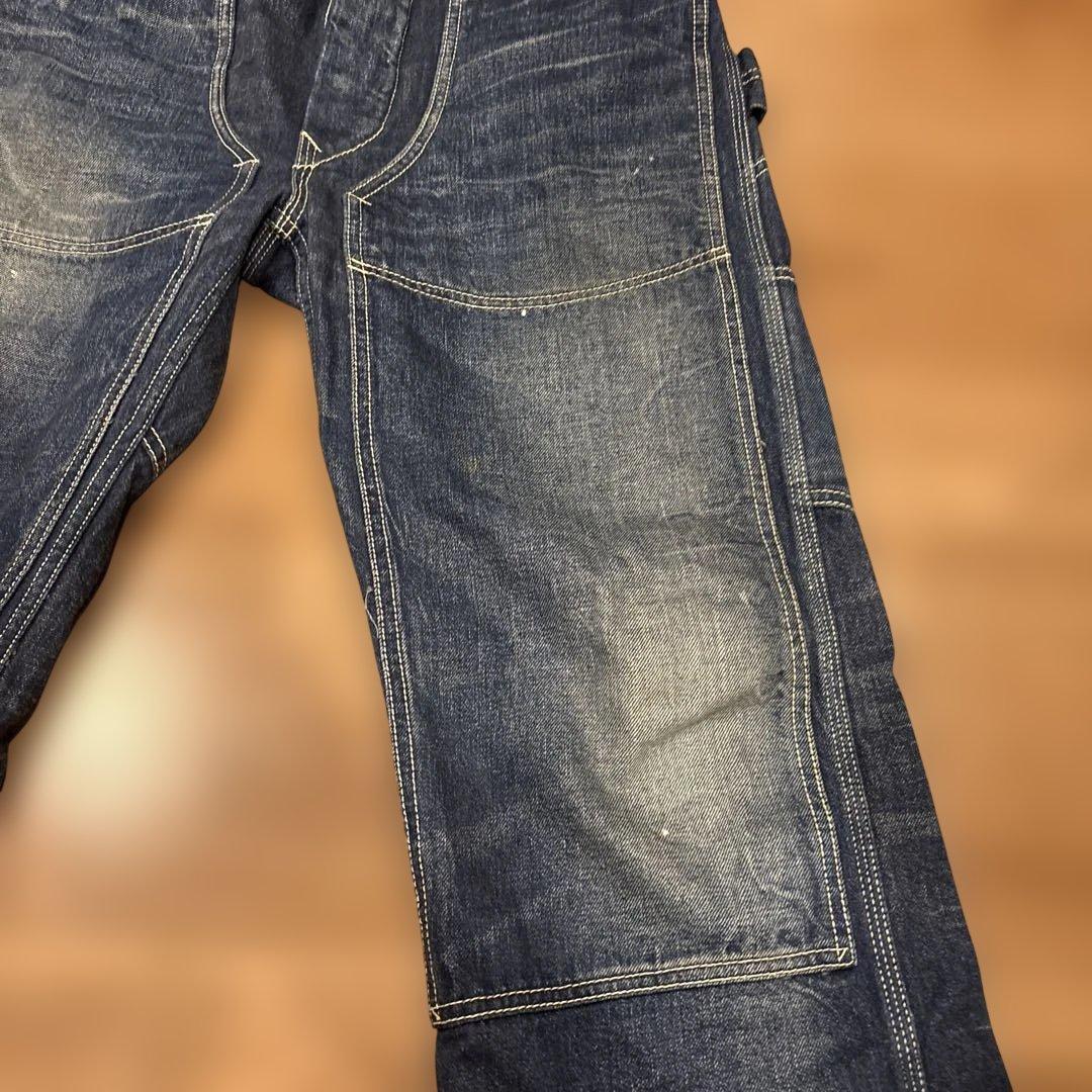DENIME ペインターパンツワークパンツ インディゴ
