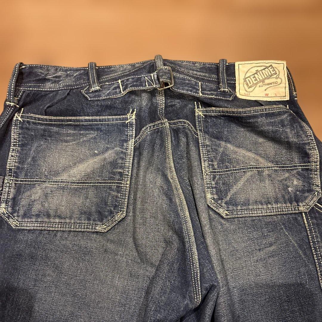 DENIME ペインターパンツワークパンツ インディゴ