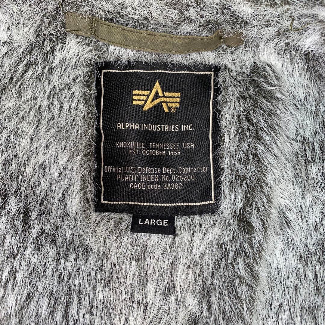 アルファ ALPHA N-1 デッキジャケット サイズL カーキ