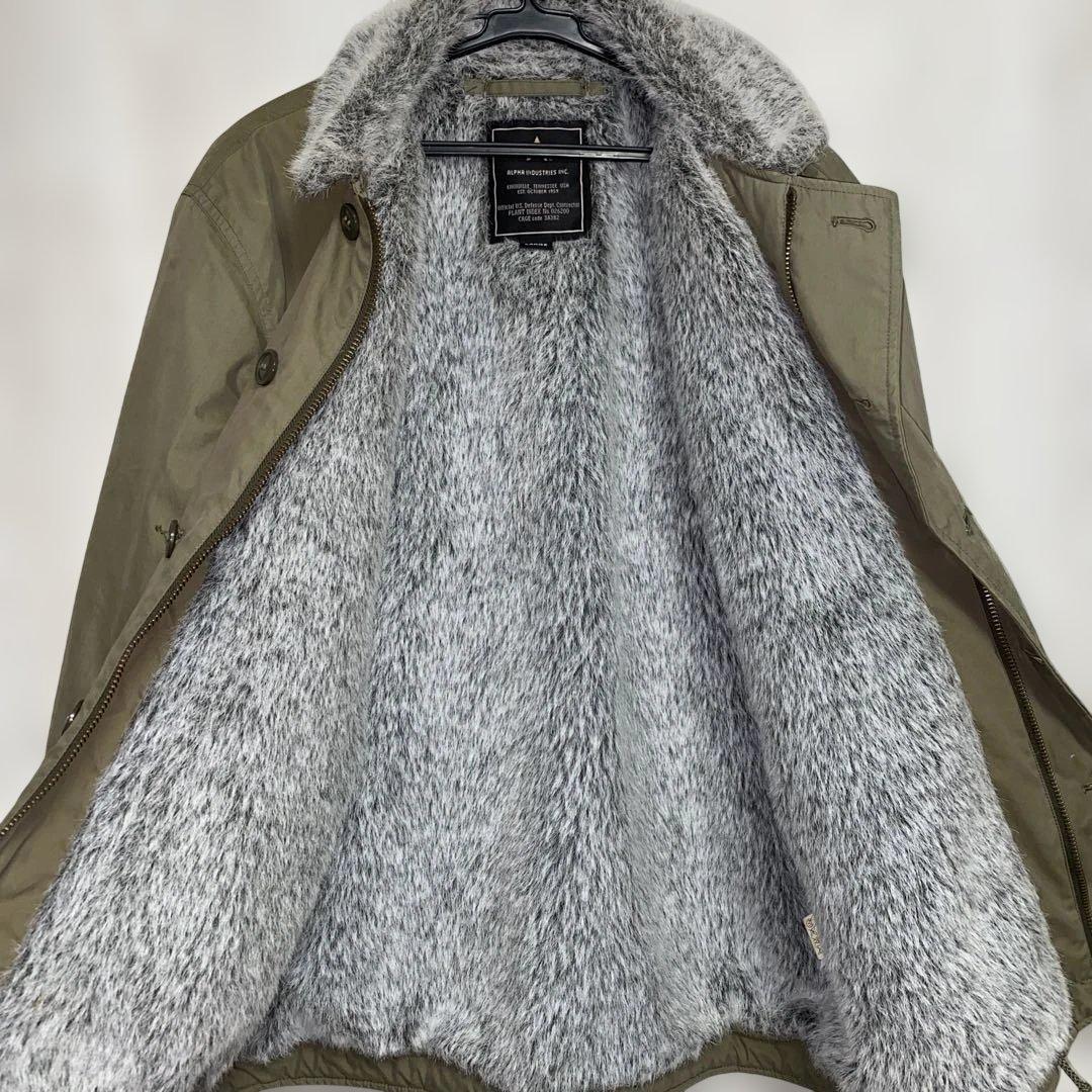 アルファ ALPHA N-1 デッキジャケット サイズL カーキ