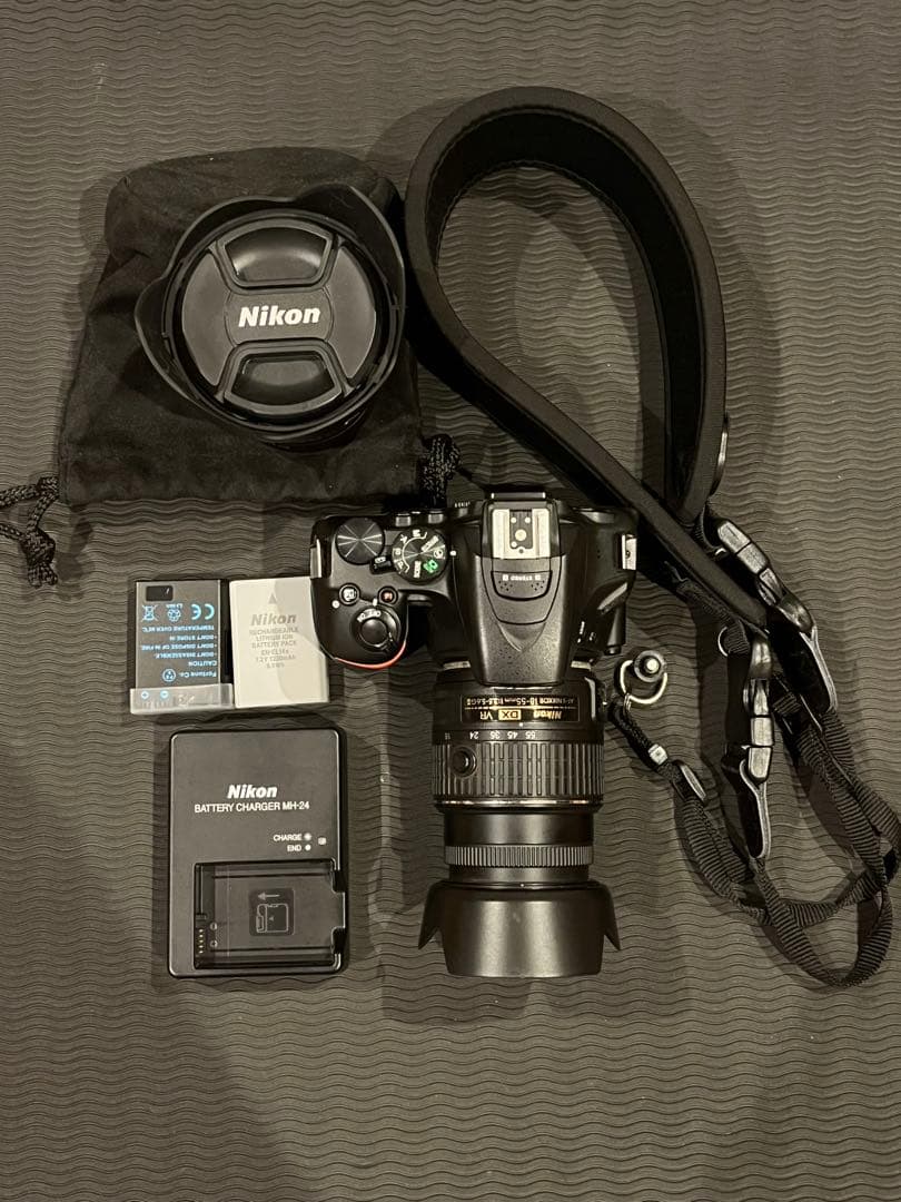 NIKON D5500 標準レンズ、広角レンズ付き