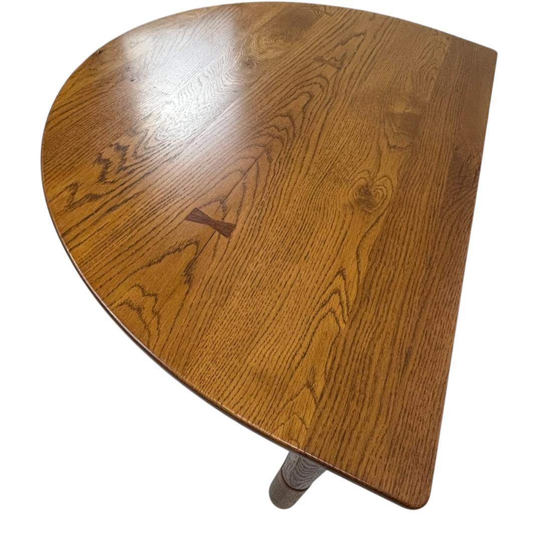 葉山ガーデン 半円型 木製 ローテーブル 1300W ちゃぶ台