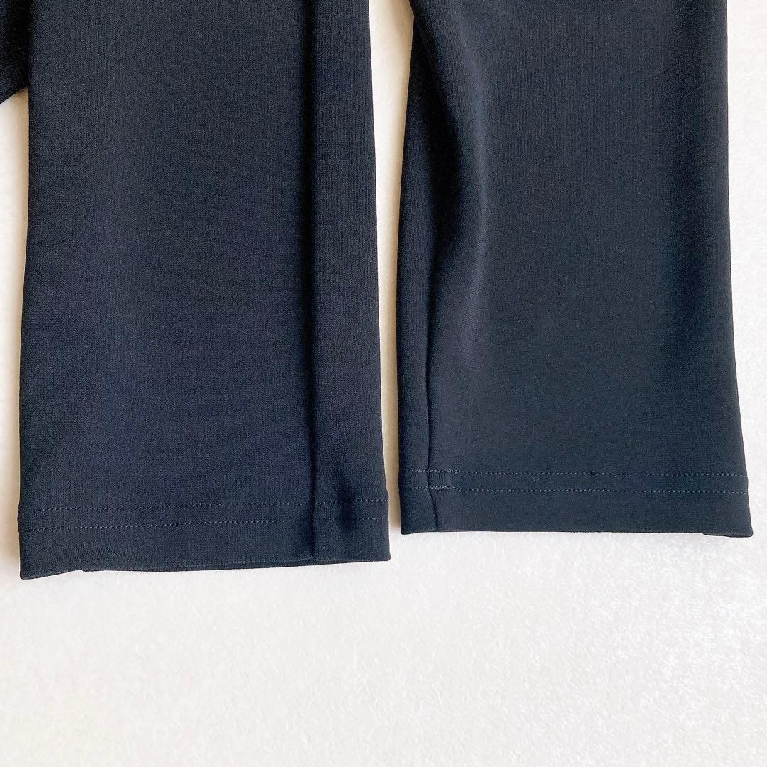 トクコプルミエヴォル エスニック柄 ゆったり 変形チュニックワンピース 刺繍 黒