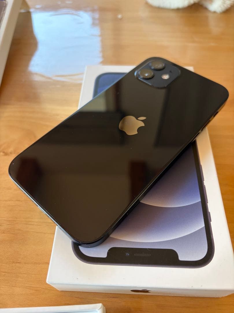 iPhone12 128GB 新品ガラスフィルム 箱付