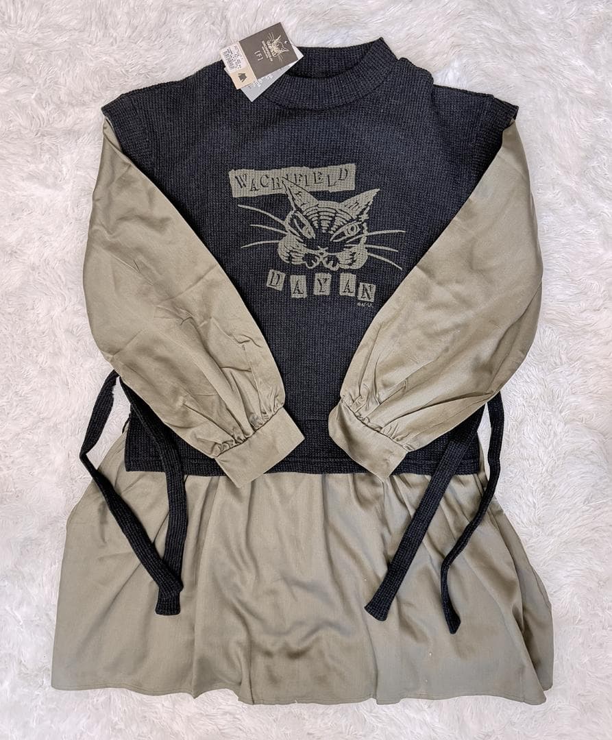 わちふぃーるど　異素材　チュニック 【F 】