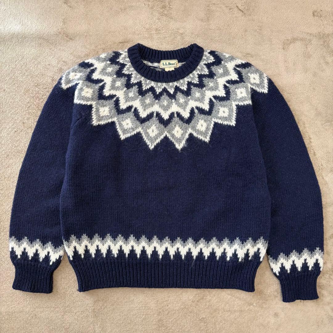 【極稀少】LL.Bean 80-90s ヴィンテージノルディックニット セーター