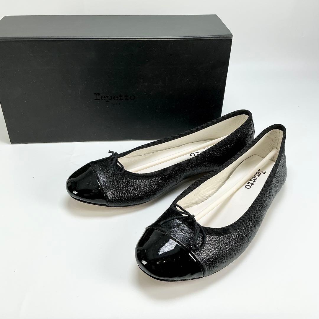repetto 　バレエシューズ　フラット　パンプス　レザー　ブラック