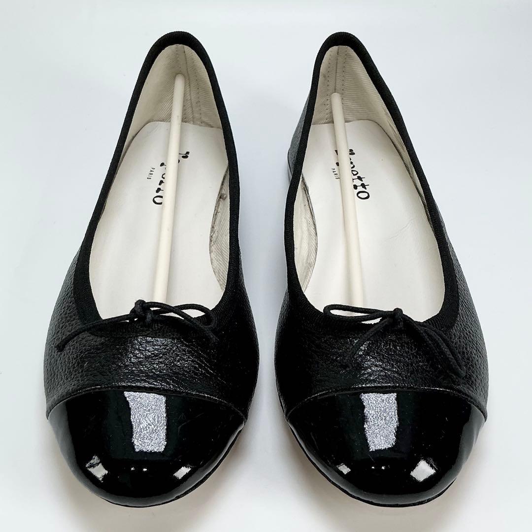 repetto 　バレエシューズ　フラット　パンプス　レザー　ブラック