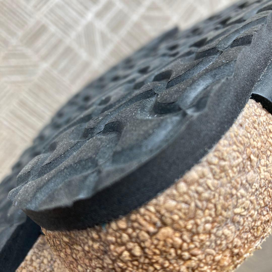 美品 ビルケンシュトック 36 23.0 ボストン サボサンダル レザー 黒