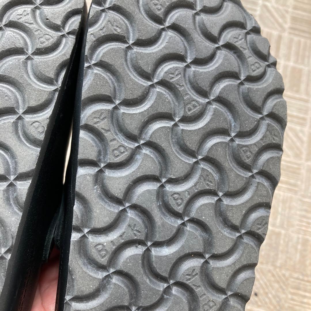 美品 ビルケンシュトック 36 23.0 ボストン サボサンダル レザー 黒