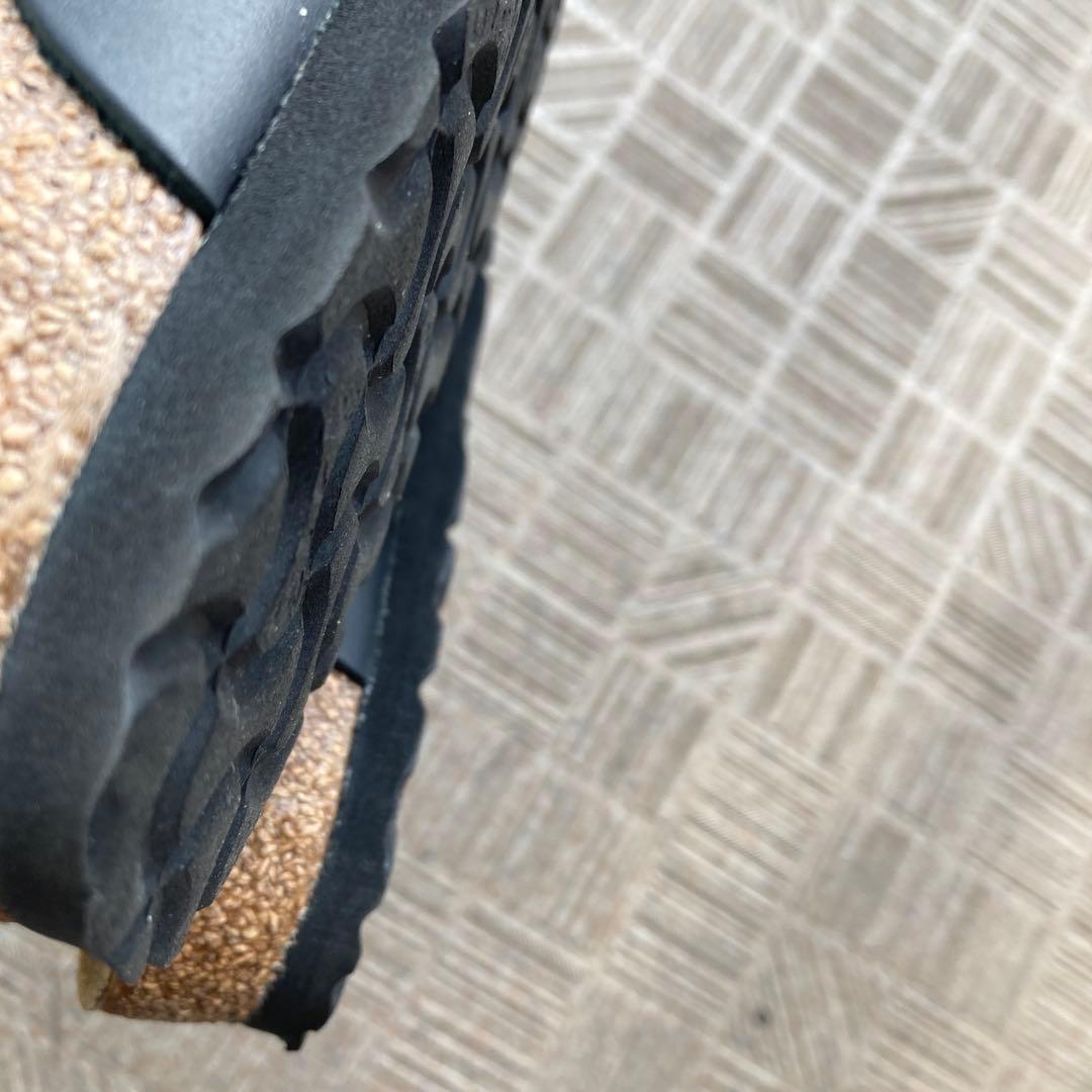 美品 ビルケンシュトック 36 23.0 ボストン サボサンダル レザー 黒