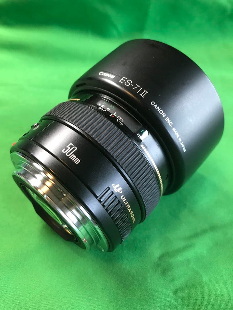 キヤノン　CANON EF50mm f1.4 フードES-71Ⅱ