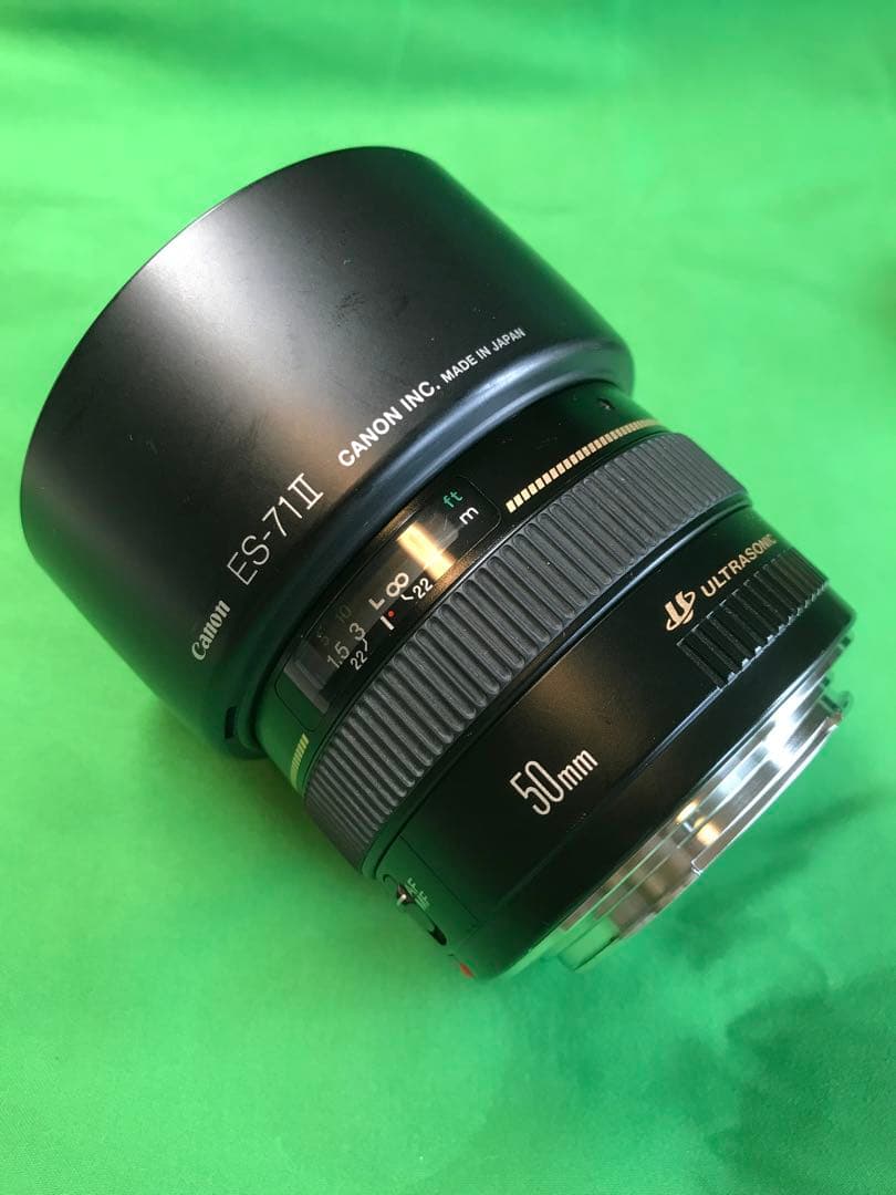 キヤノン　CANON EF50mm f1.4 フードES-71Ⅱ