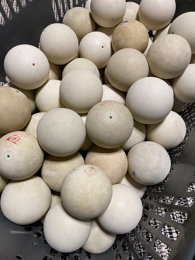 【中古】ソフトテニスボール70球／カゴ無し