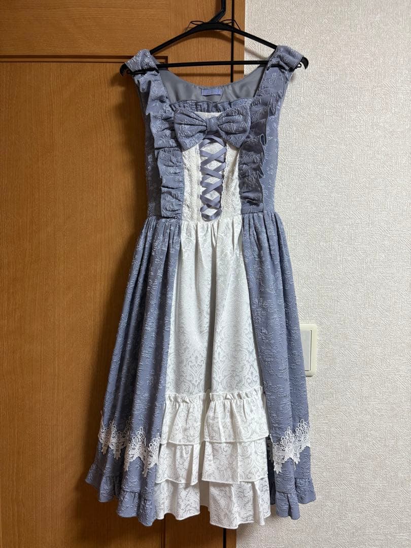 axes femme kawaii ロココ　ジャンパースカート　ブルー