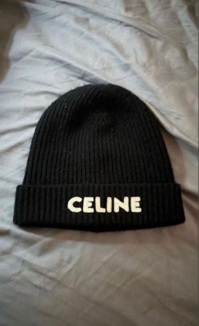 えおさん　CELINE ブラック ニット帽