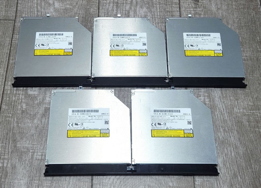 5枚 9.5mm Blu-ray DVD ドライブ UJ272