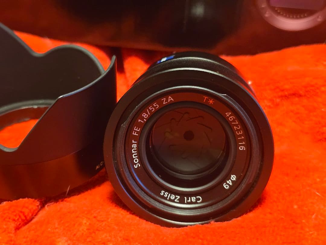 【美品】Sony Sonnar T* FE 55mm F1.8 ZA レンズ
