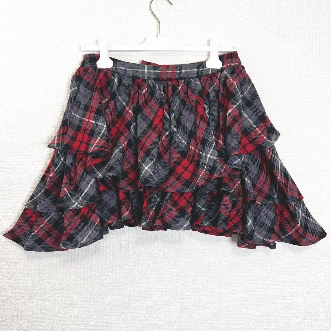 ヴィヴィアンウエストウッド　ティアード　ミニ　スカート　チェック　変形