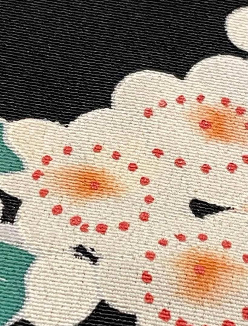 留袖ワンピース　4L/140　作家物/手描き友禅　V襟/フレア袖　正絹