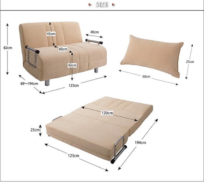新品未使用　カウチソファベッド　ベット　セミダブル　クッション付き　ブラック