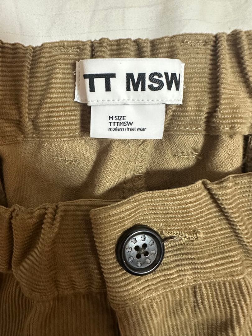 【専用】ttt msw コーデュロイ　ハーフパンツ Mサイズ ブラウン　ベージュ