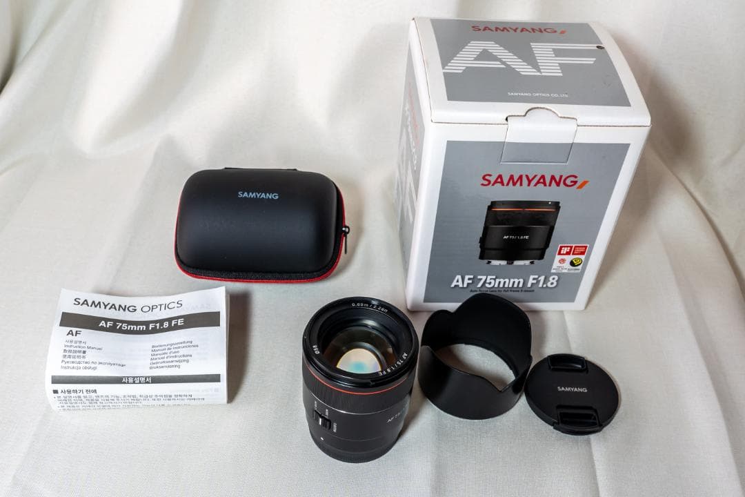 SAMYANG AF 75mm F1.8 FE レンズ　Eマウント フルサイズ